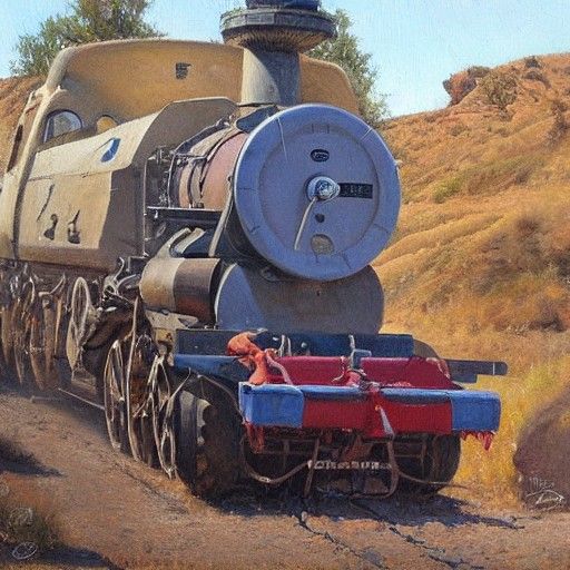 Oil Painting in the Style of James Gurney
