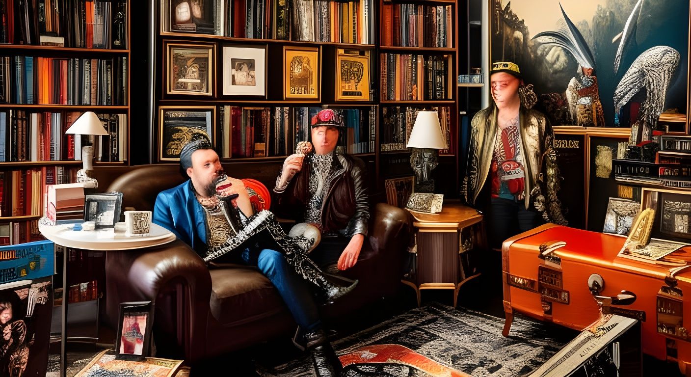 friends listening to records