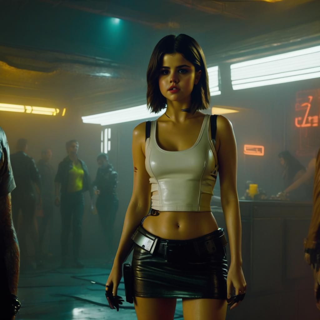 Selena Gomez in Cyberpunk 2099 Style