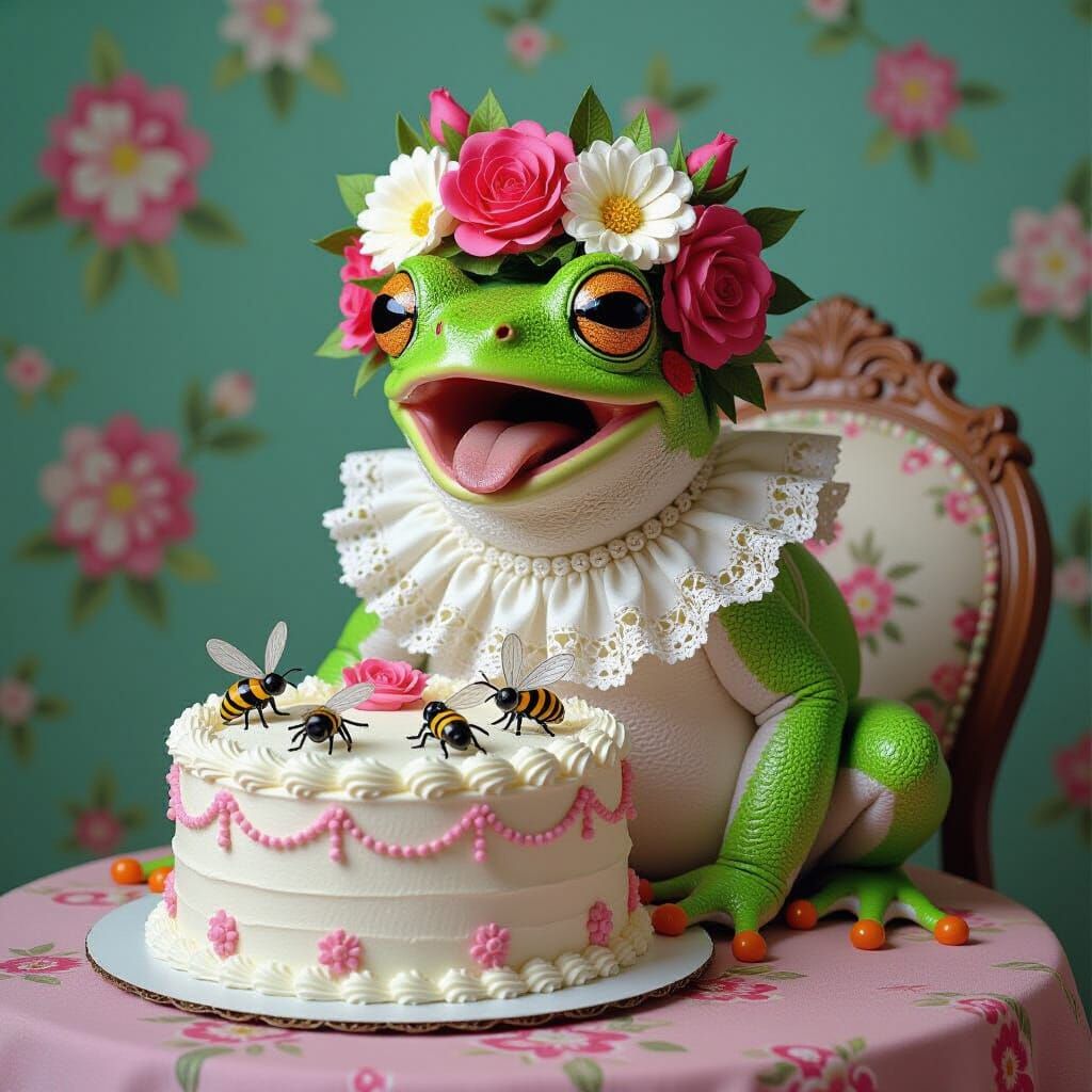 Frog's Delight: A Whimsical Cake Surprise