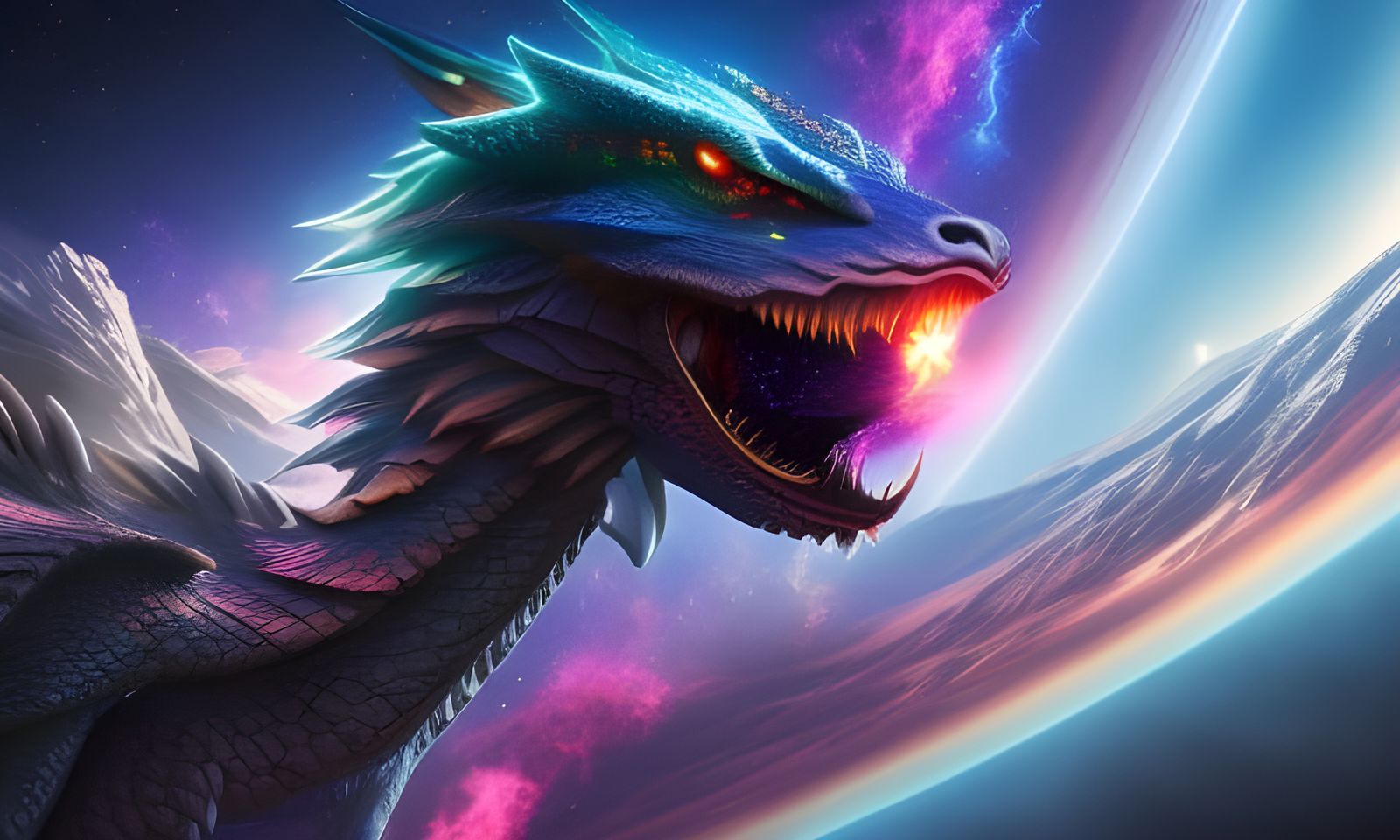 Spectacular Galaxy Dragon in 8K Resolution