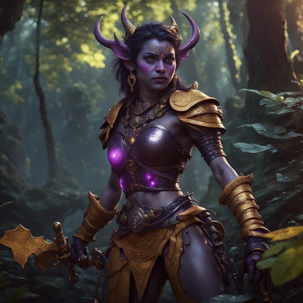 Asura Female Demon Sets Forest Trap