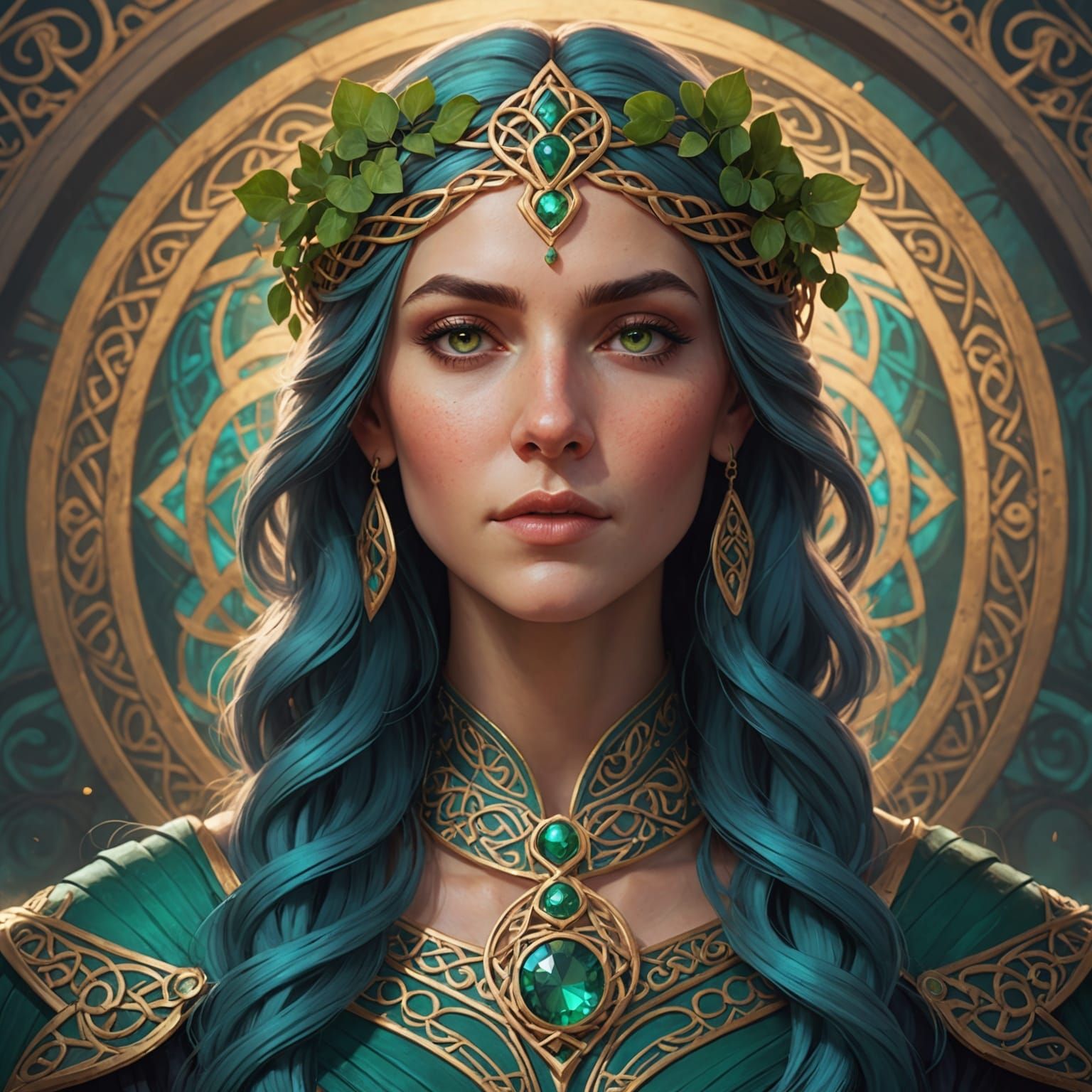 Magical Celtic Gods and Goddesses Portrait