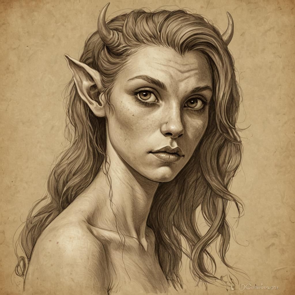 Female Satyr in Natural Habitat