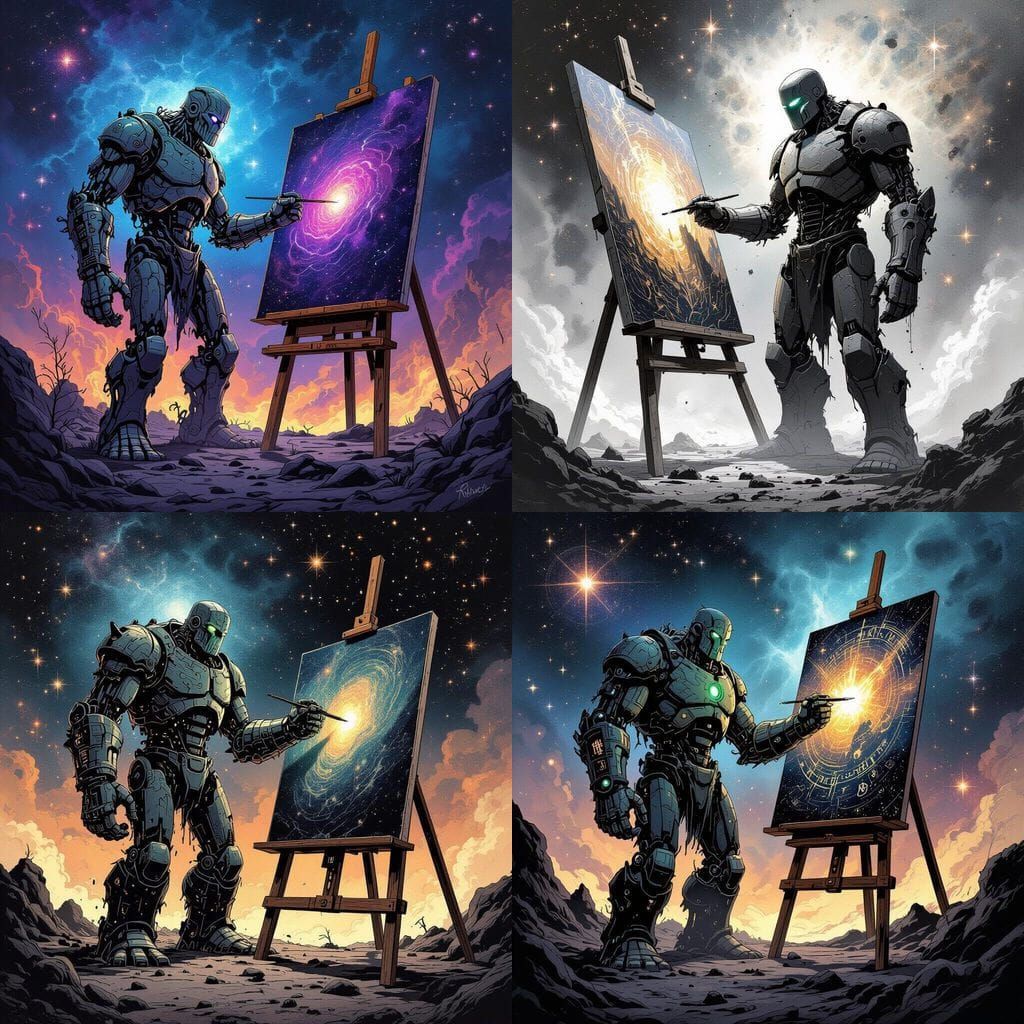 Cosmic Golem Paints a World in Dark Fantasy Style