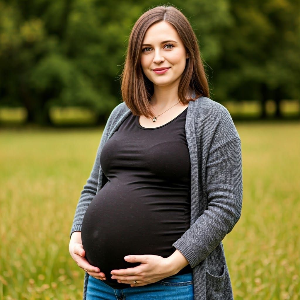 Pregnant Mother in Outdoor Setting
