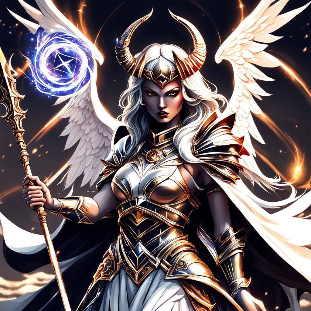 Archangel Devil with Magic Spear