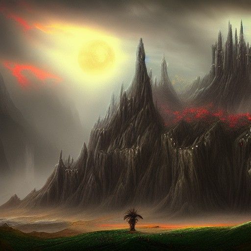 Eerie Dark Fantasy Landscape