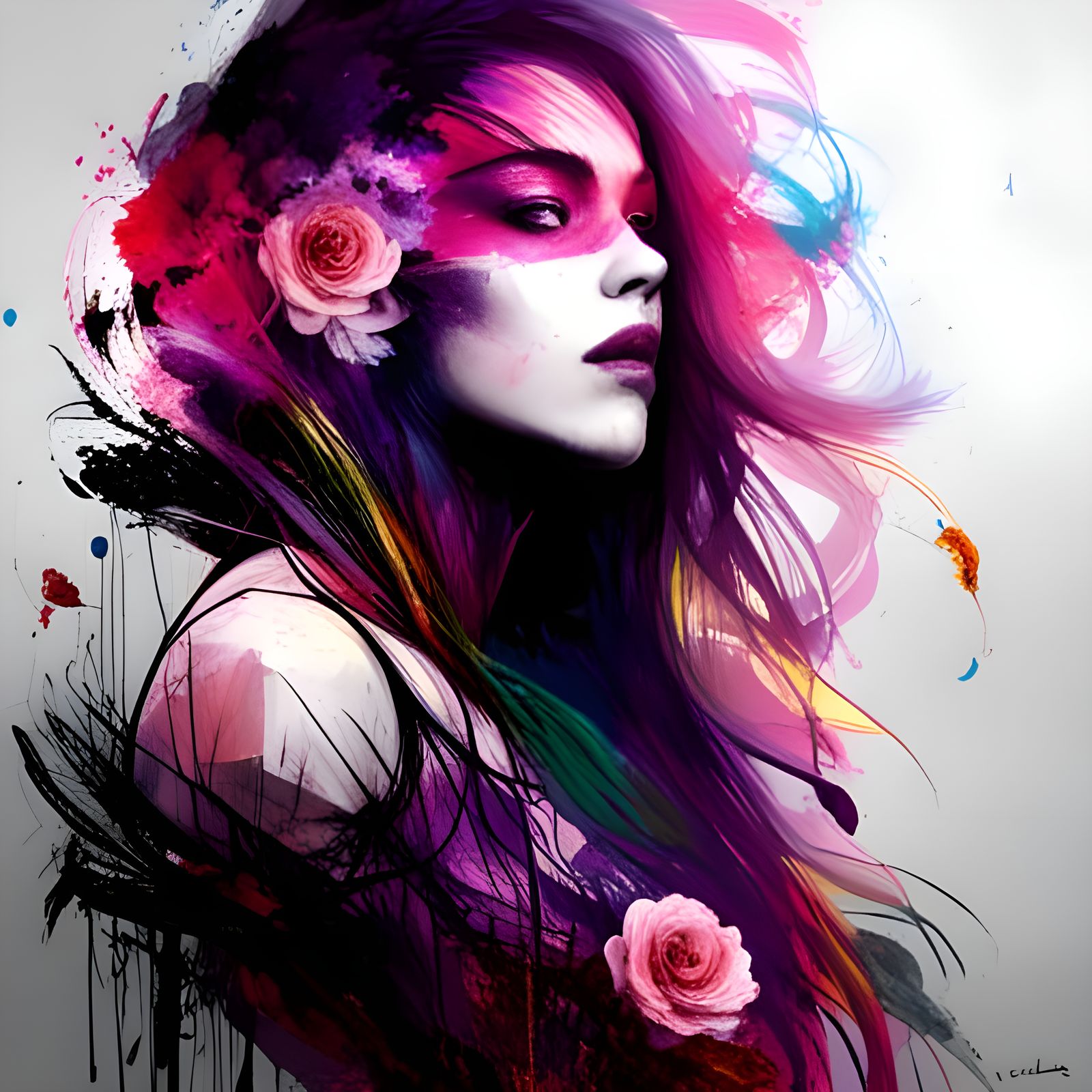 Flower power woman...