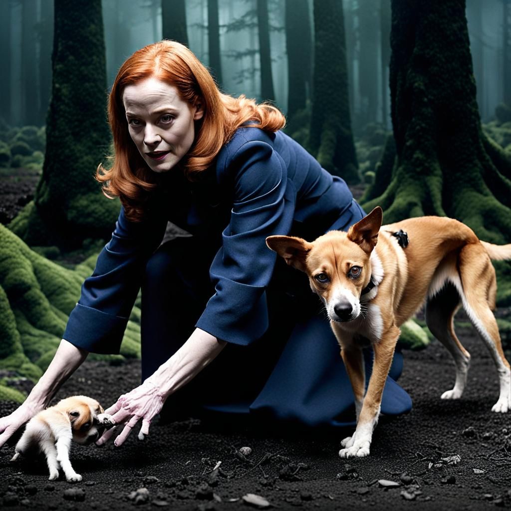 Dramatic Transformation: Woman Changes Into a Dog