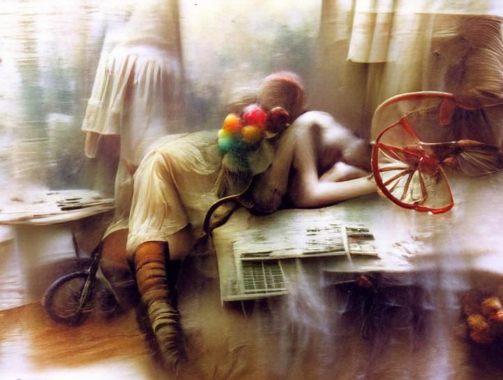 Cyberpunk Clown in Dark Photograph