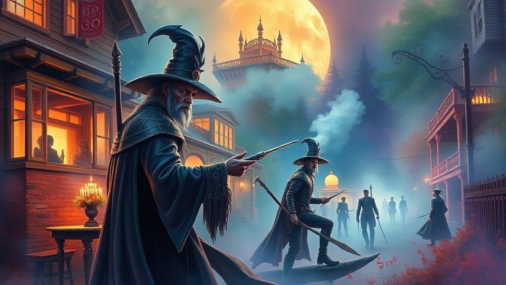 Cursed Objects Fantasy in Vibrant Watercolor Style