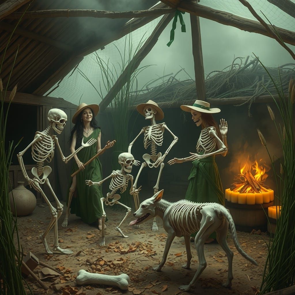 Skeleton Harvest Festival Dance on Abandoned Farm