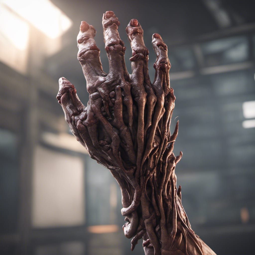 Severed Arm in High-Definition 3D Rendering