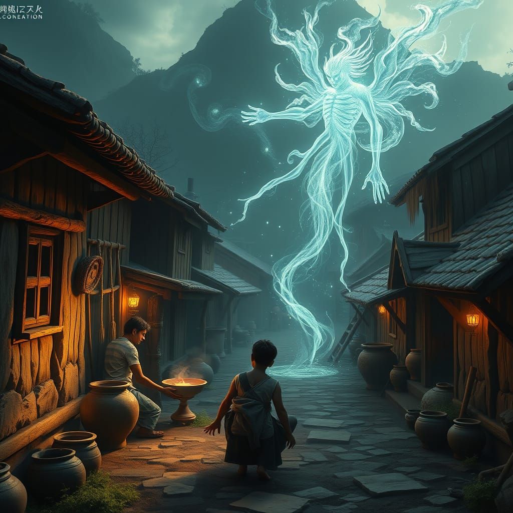 Potter's Mystical Seduction in Rural Village