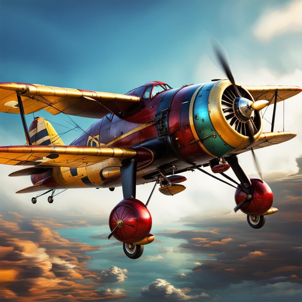 Steampunk Flying Fleet Granville Gee Bee Model Z