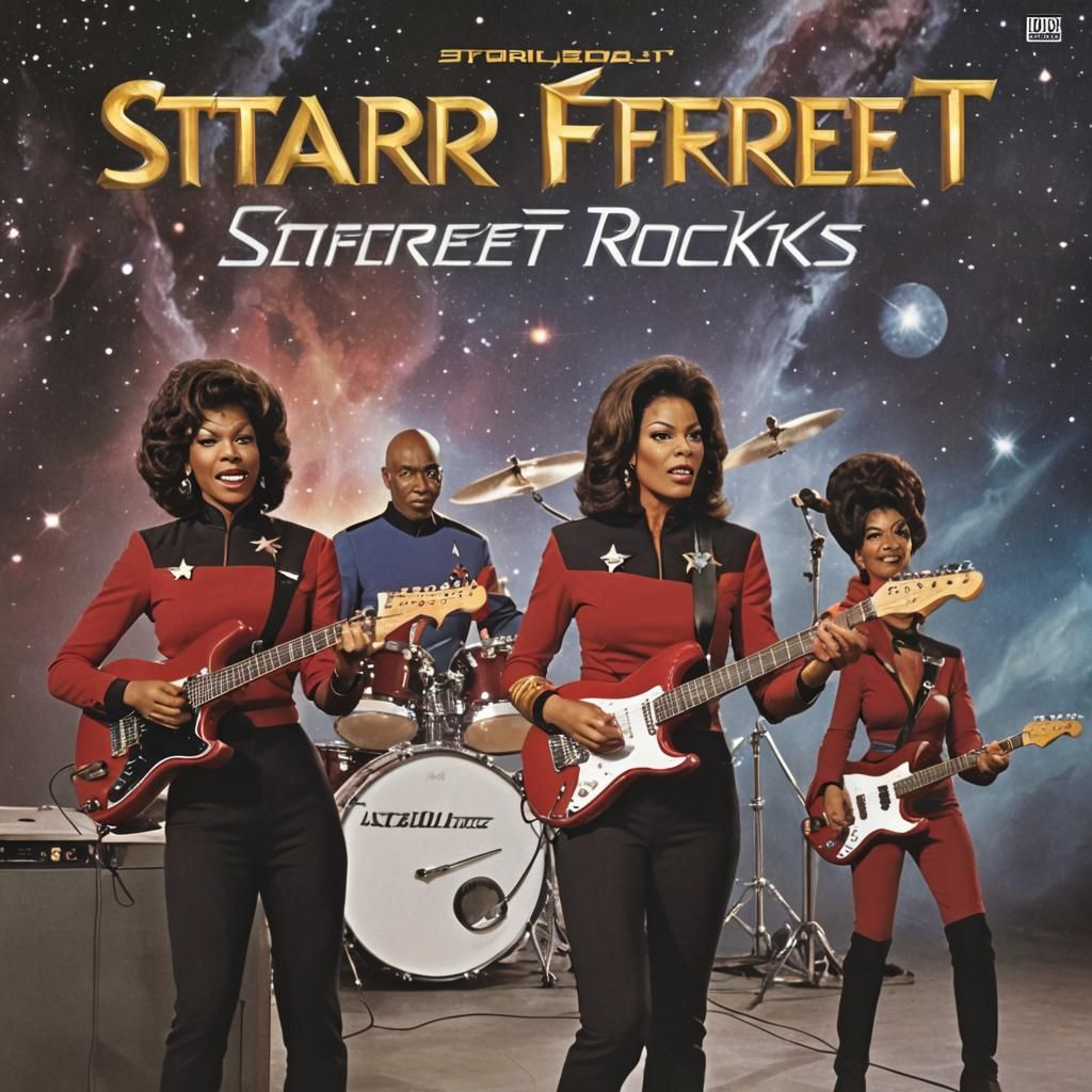 Star Trek Album Cover: Starfleet Rocks!