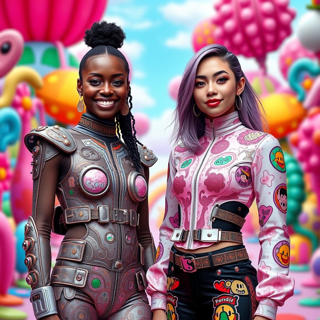 Futuristic Vegan Streetwear in a Murakami-Inspired World