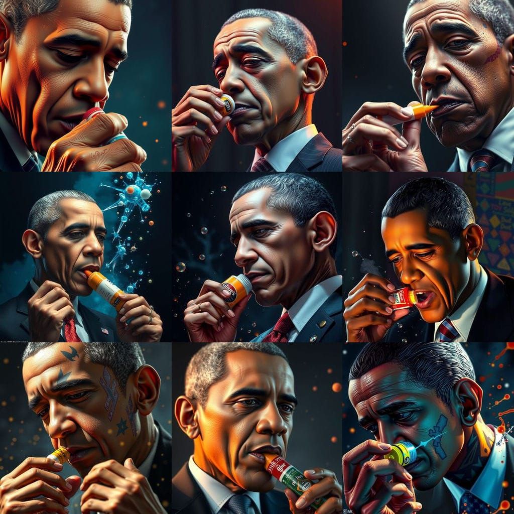 Fantastical Portrait of a Leader with Down Syndrome in a Whi...