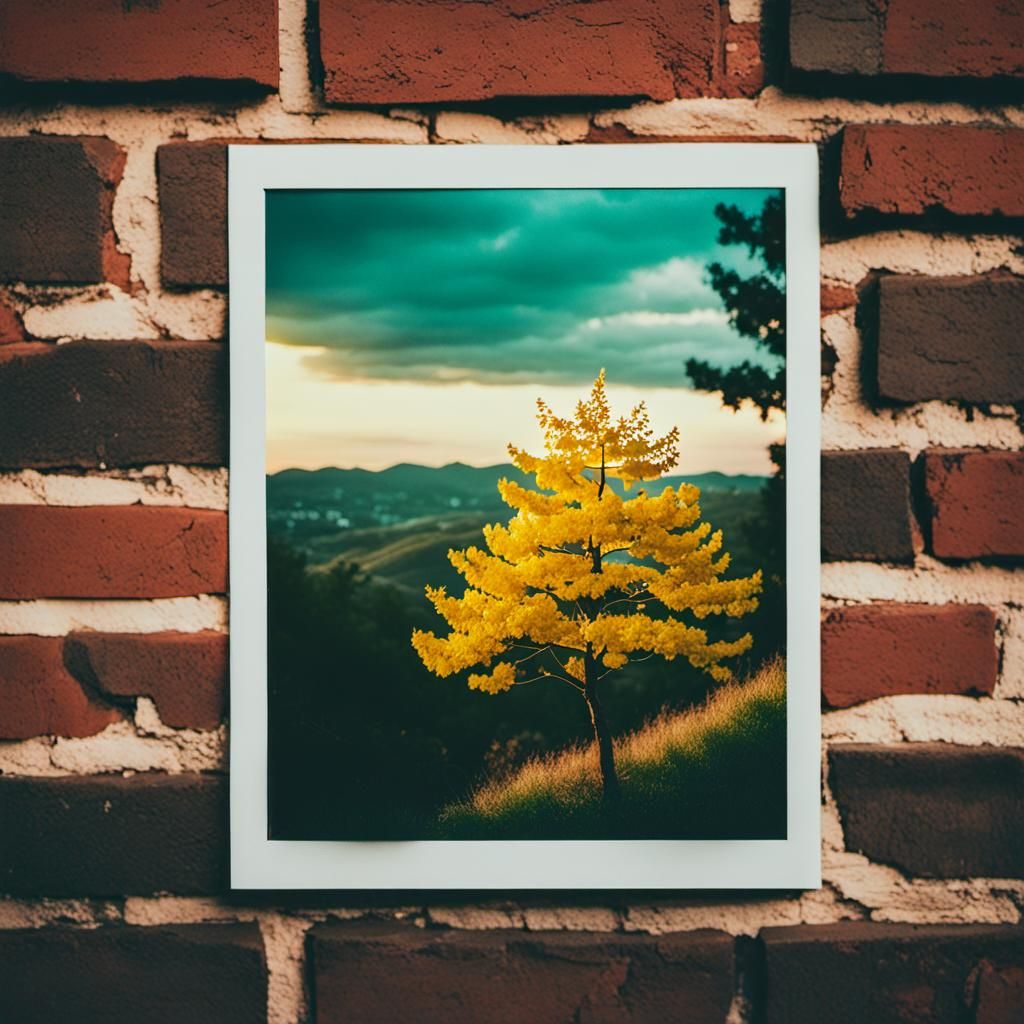 Ginkgo Tree Polaroid