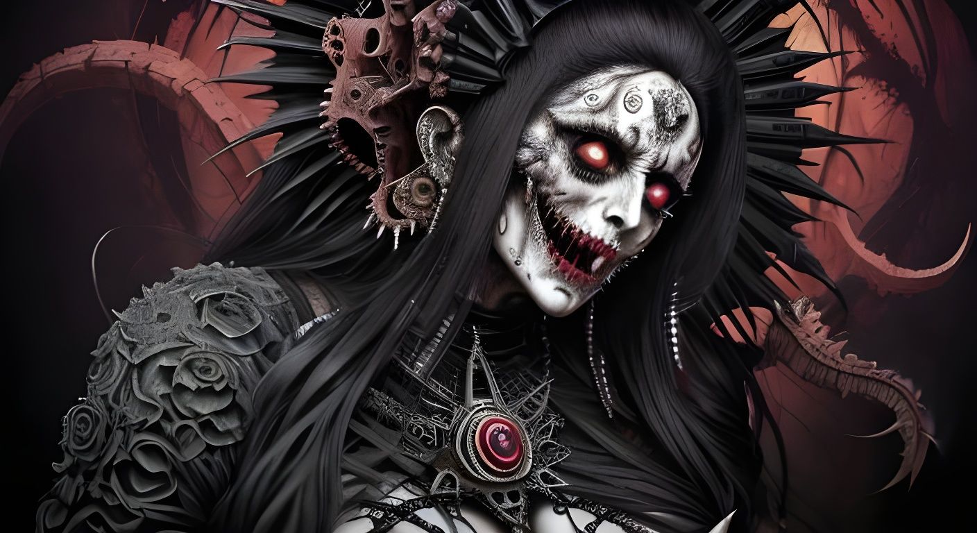 Vibrant Horror Mother Figure by Godmachine