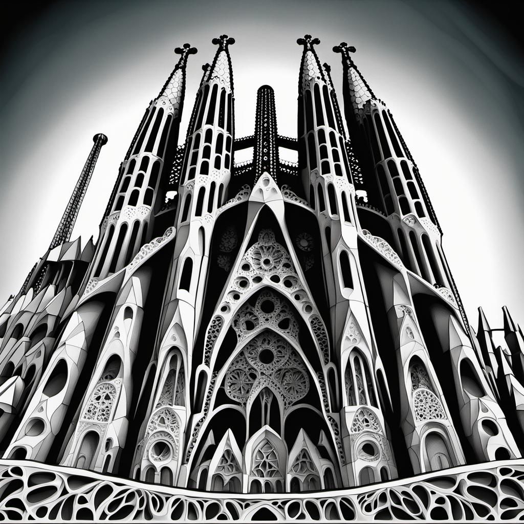 “Sagrada Familia, abstract
