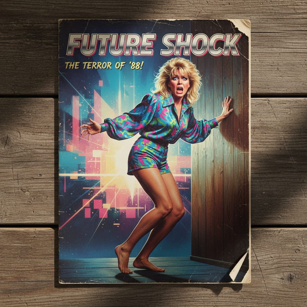 Retro '80s Horror Magazine Cover