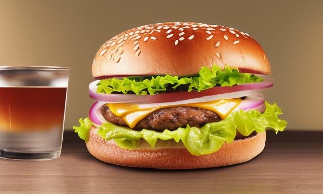 AI Image of a Burger