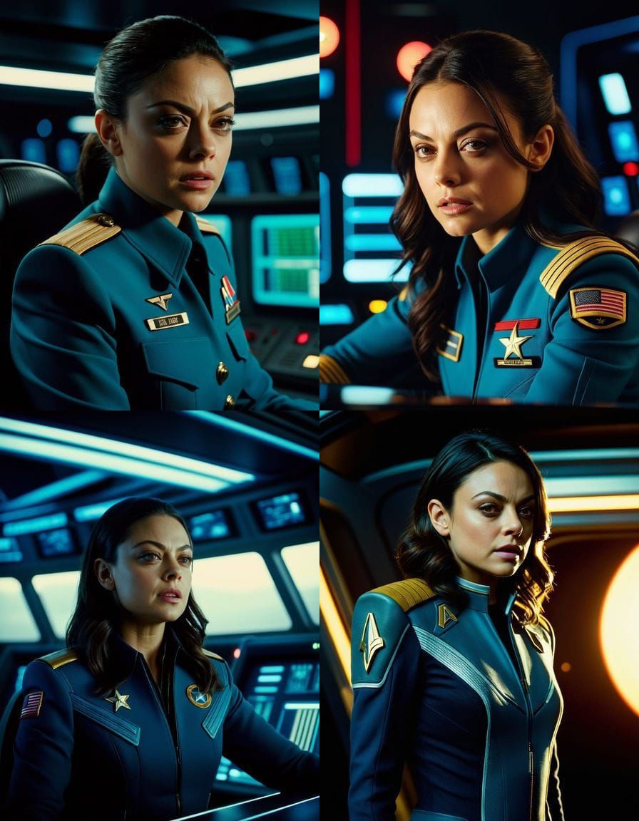 Mila Kunis as Star Trek Captain: Cinematic Film Still