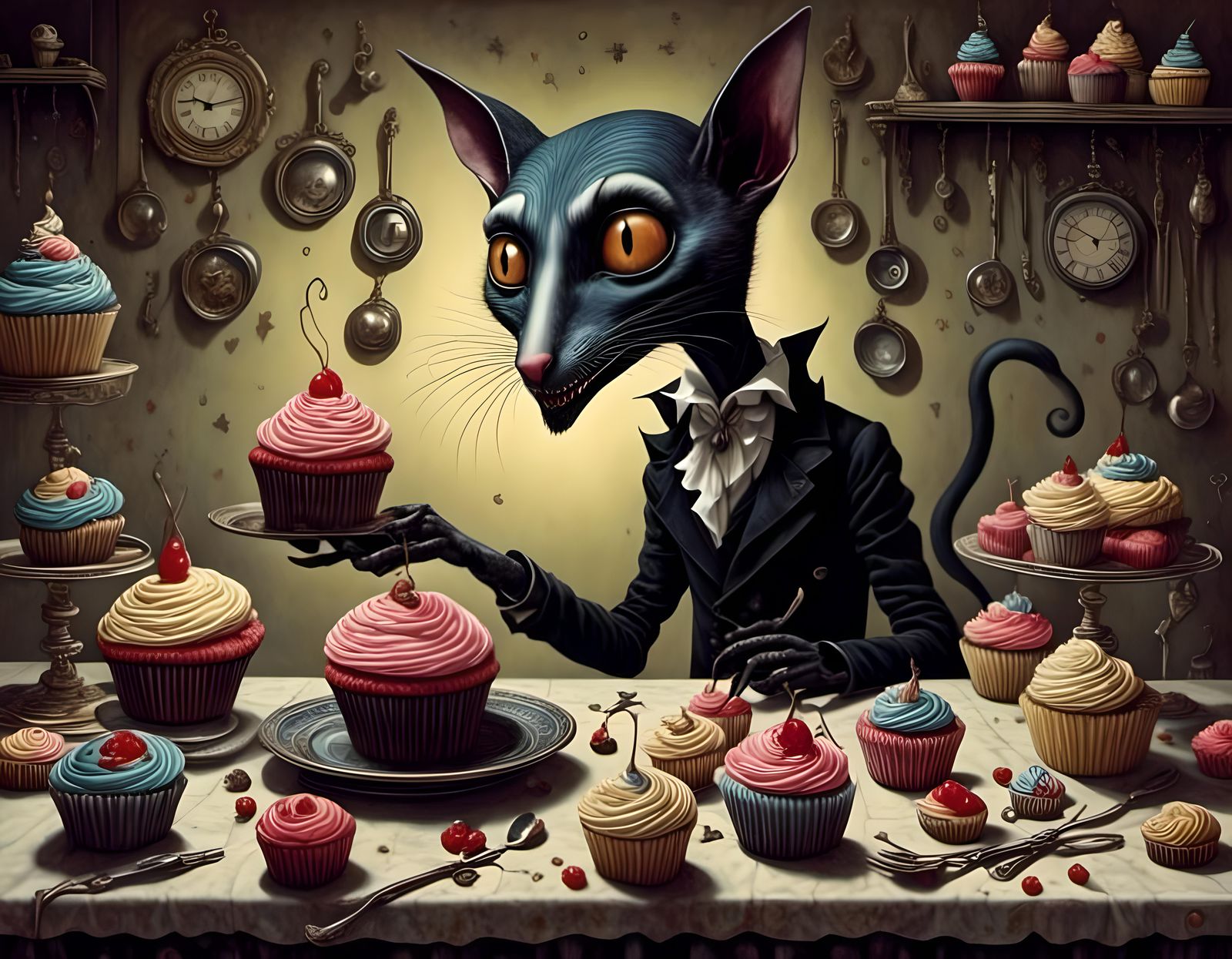 Nosferatu and the Cupcakes: A Whimsical Dark Fantasy