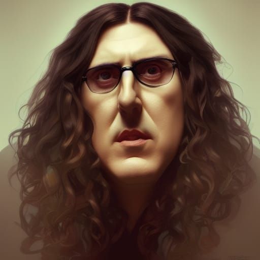 Weird Al Yankovic Portrait in Art Nouveau Style