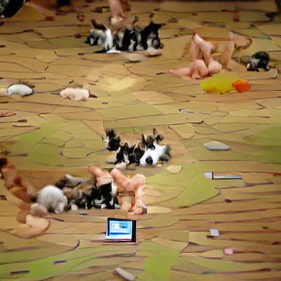 Kitten Warriors Clash on Tiny Battleground