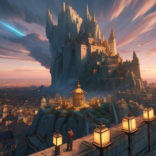 Inspirational Leaders Unite in a Vibrant Cityscape