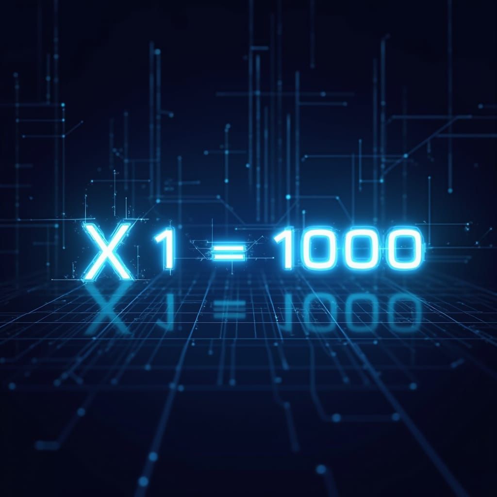Cyberpunk Equation Graph in Neon Hues