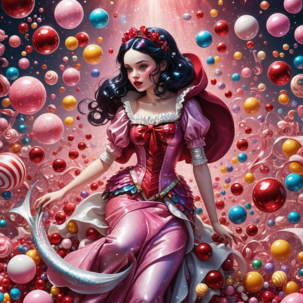 Snow White and Red Riding Hood Space Mermaids