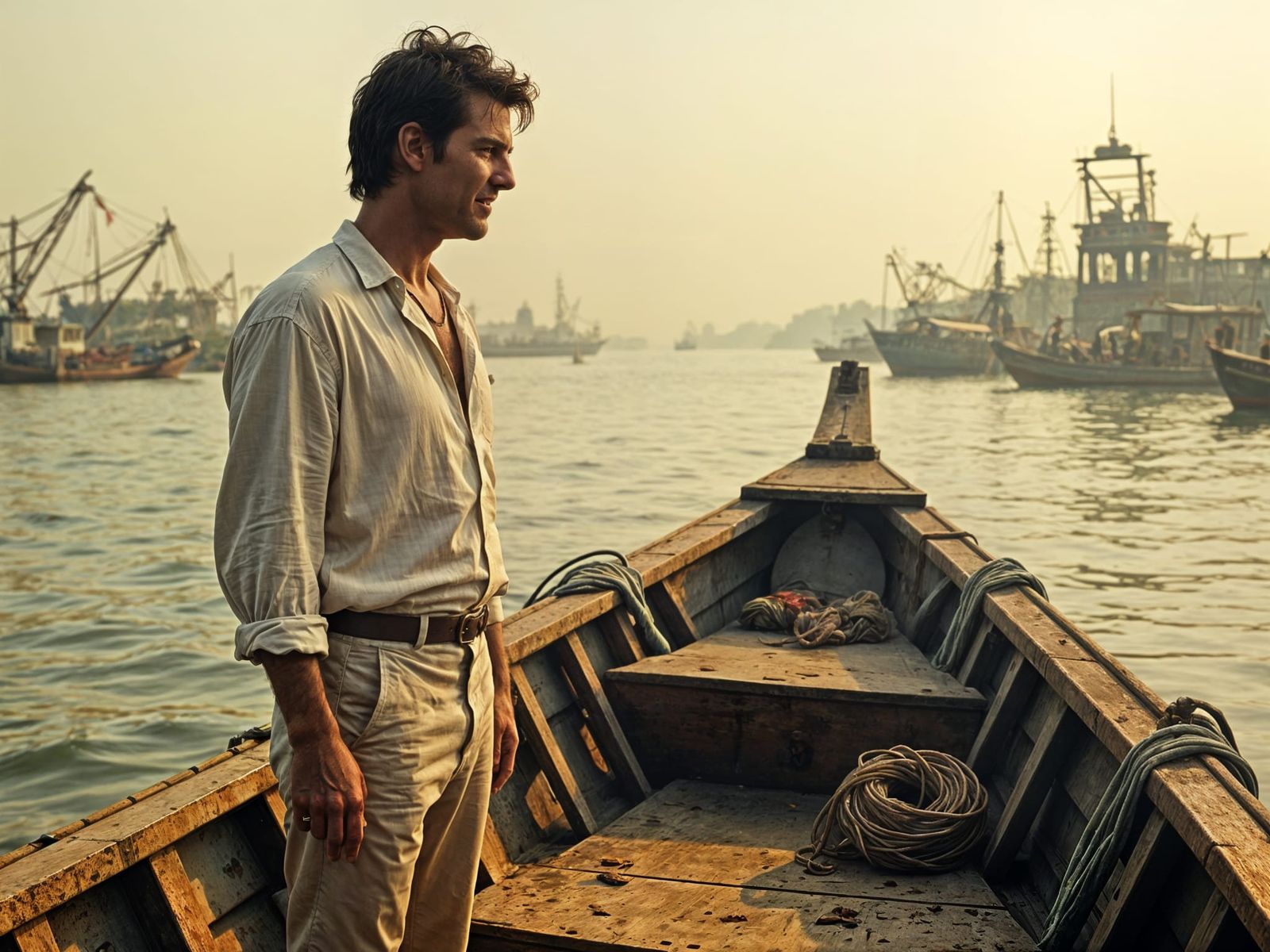 Tom Cruise Fishing in Polluted Indian Waters