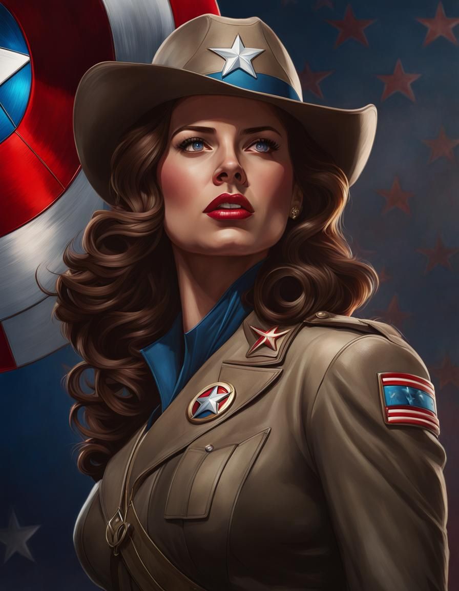 Actress Hayley Atwell as Peggy Carter in Captain America