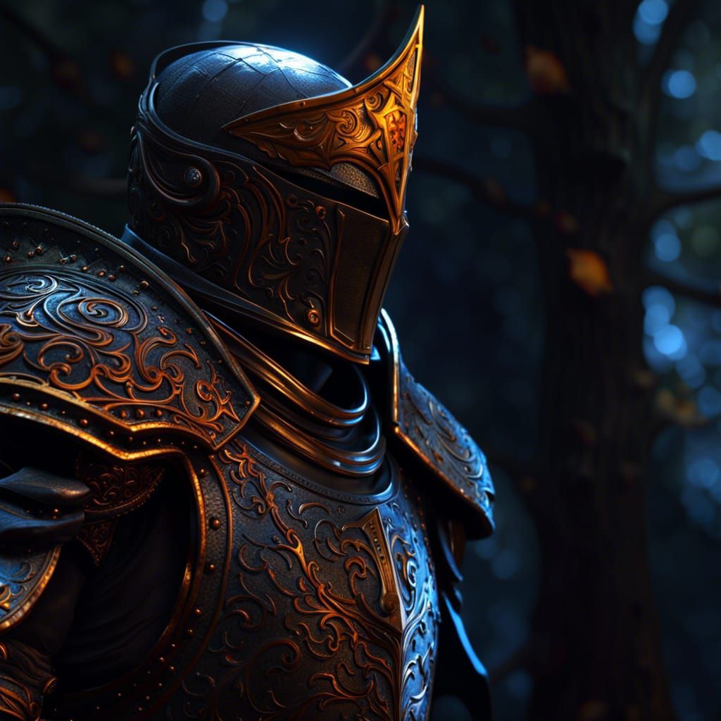 Eclipse Knight Head in Dark Fantasy 3D