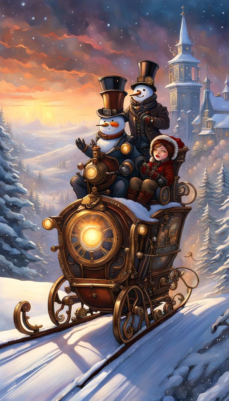 steampunk winter wonderland