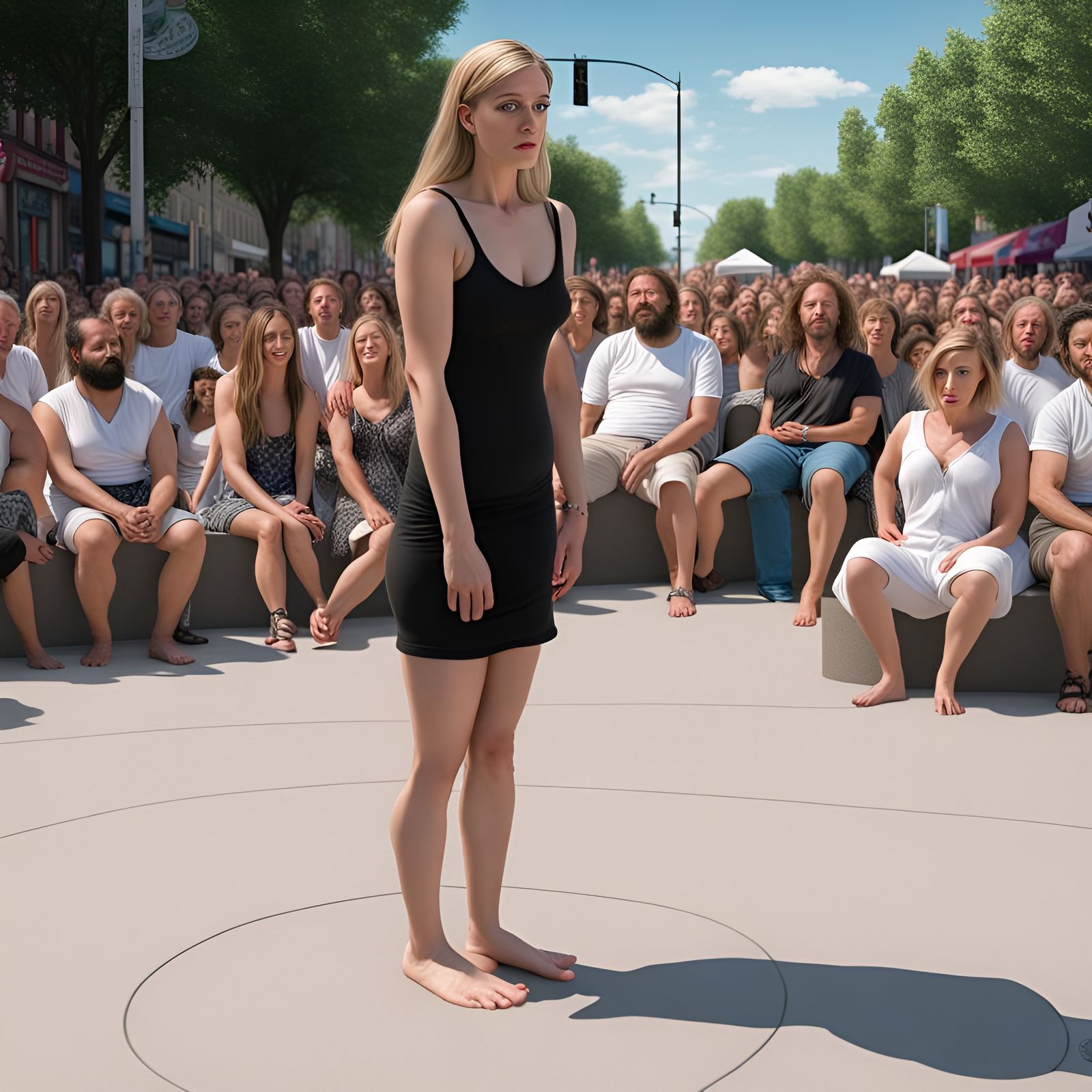 Becky Hypnotized to Go Barefoot: Surreal 8K Image