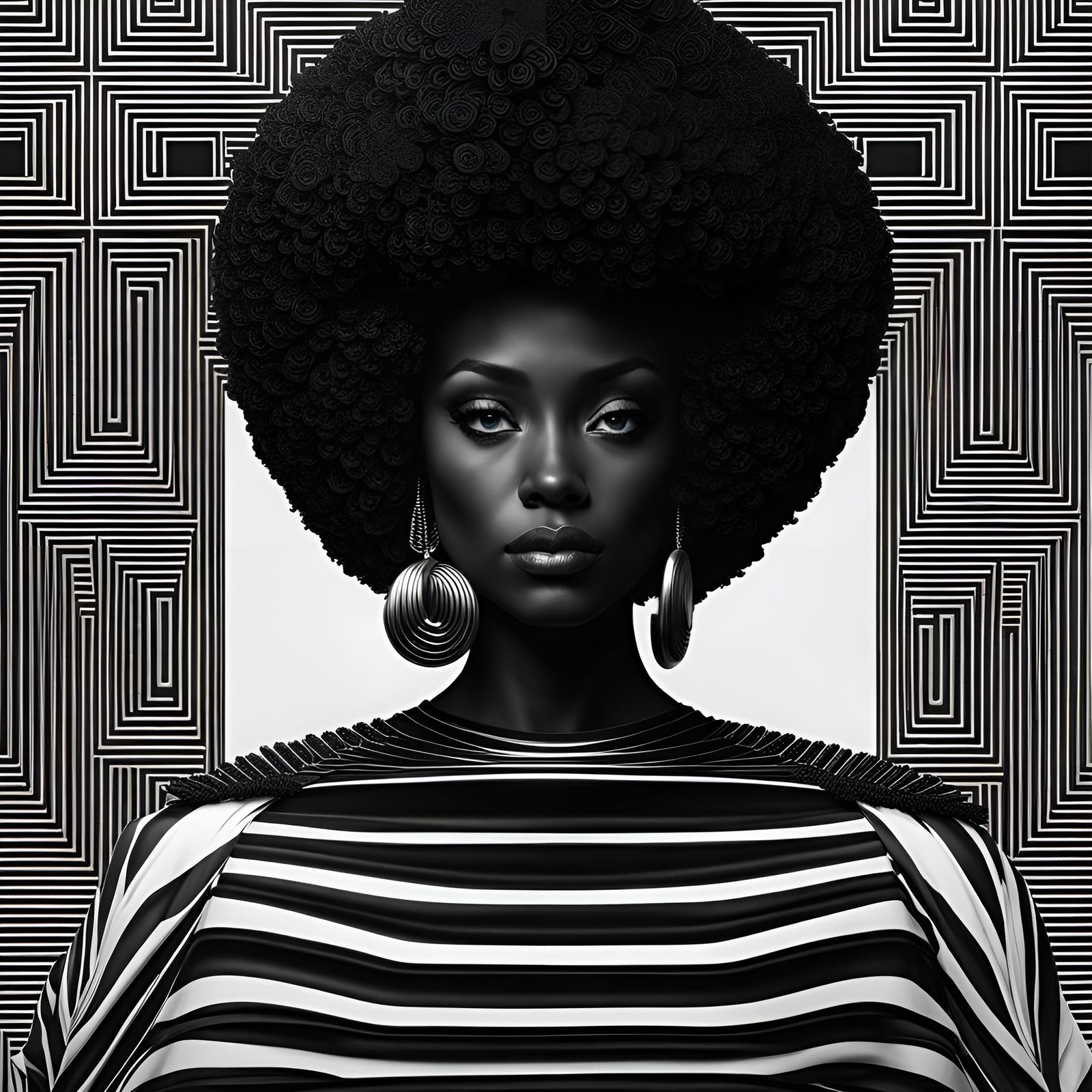 Blackstone Realism: Glitch Art Beauty Display