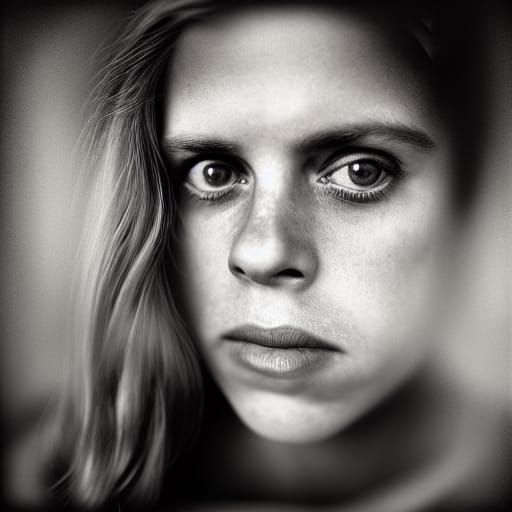 Princess Beatrice Portrait in Photographic Style