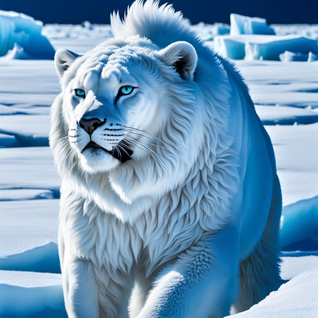 Vibrant Arctic Sea of Ice: West African Style