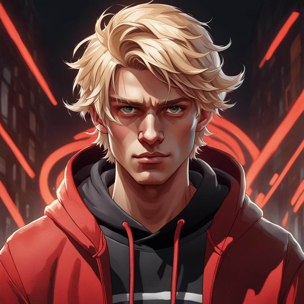 Teenage Boy Portrait in Hyperdetailed Digital Art Style