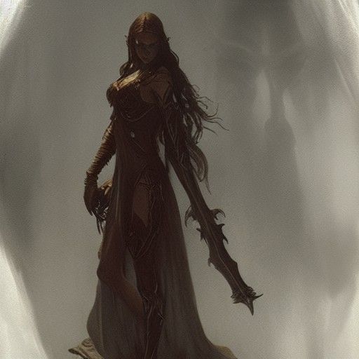 High Elf Female in Gothic Horror Style