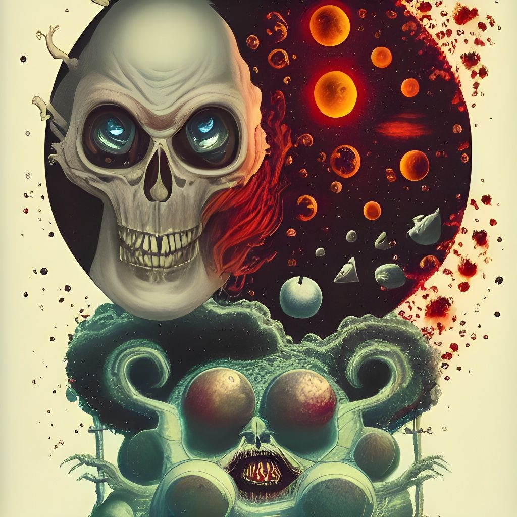 The Universe's Fate: Unearthly, Seductive Horror Artwork