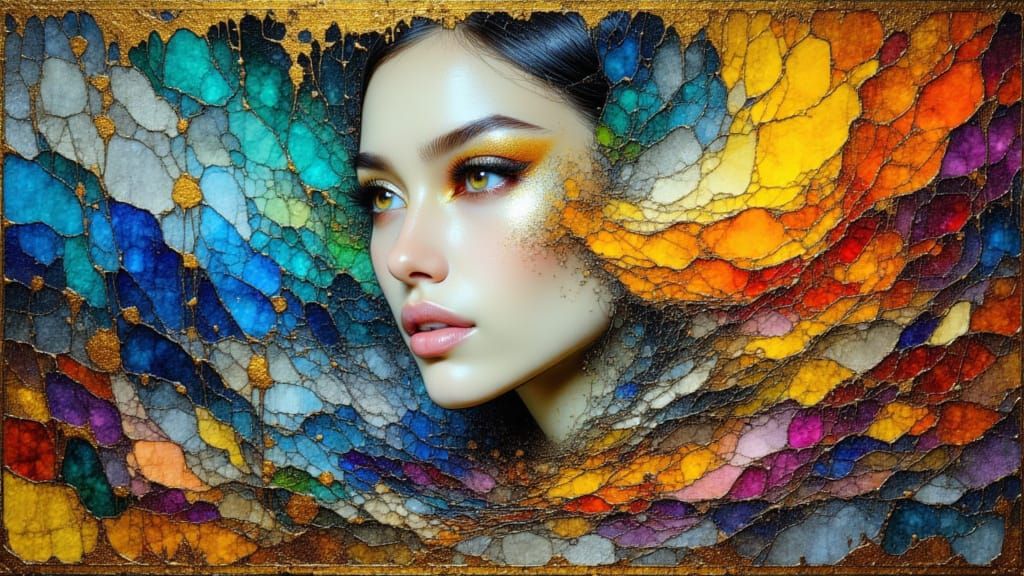 Ethereal Return to Earth with Metallic Textures