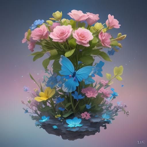 Infinite Flowers in Complementary Colors