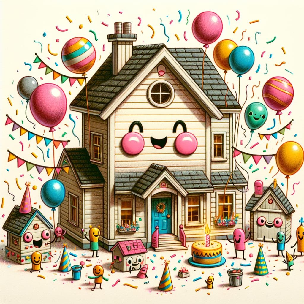 Sentient House Throws a Whimsical Party