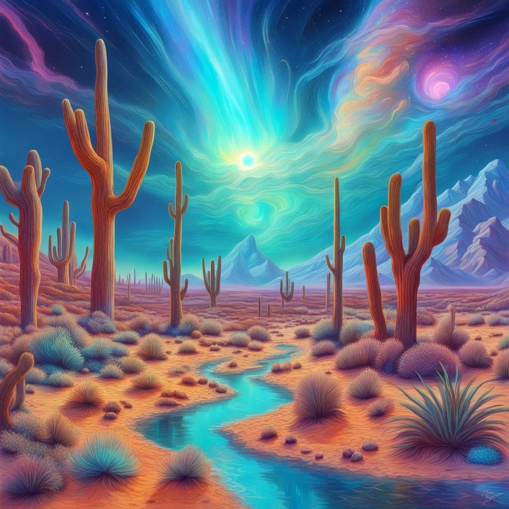 Cosmic Desert Ghost Town by the Astral Sea